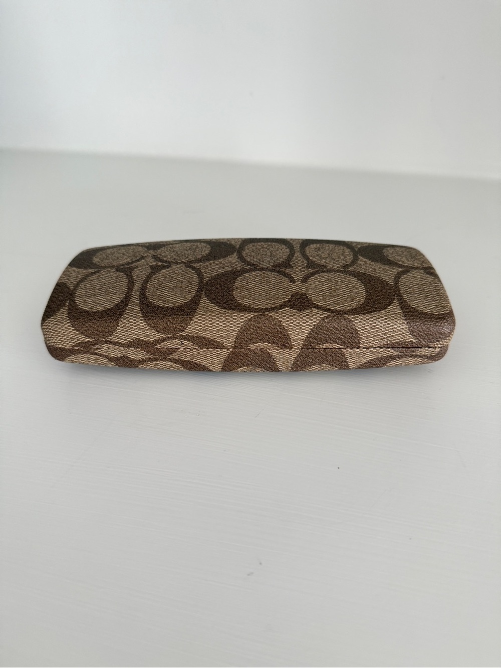 Coach Brown Signature Canvas Eyeglass Case - Picture 5 of 5